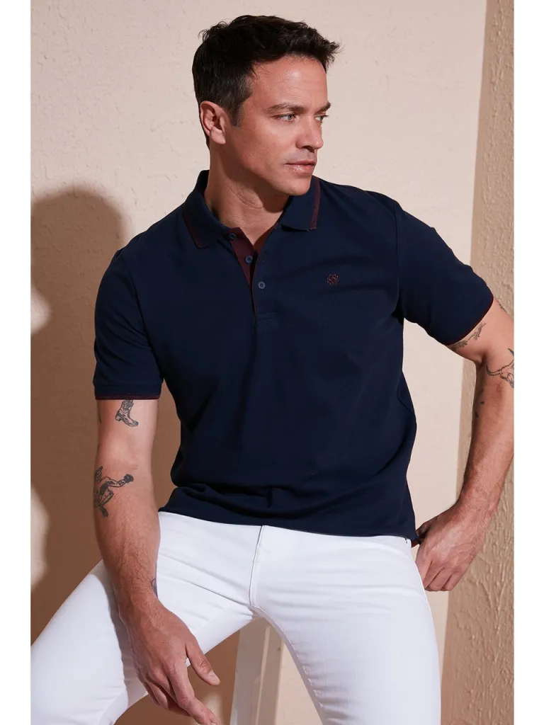 Buratti % 100 Pamuk Düğmeli Regular Fit Polo Yaka T Shirt Erkek POLO YAKA T SHİRT 5902118
