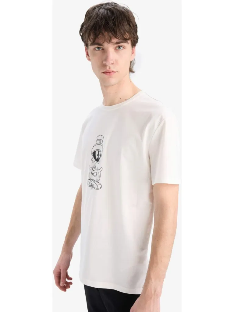 DeFacto %100 Pamuk Looney Tunes Regular Fit Bisiklet Yaka Kısa Kollu Tişört E4750AX25SP