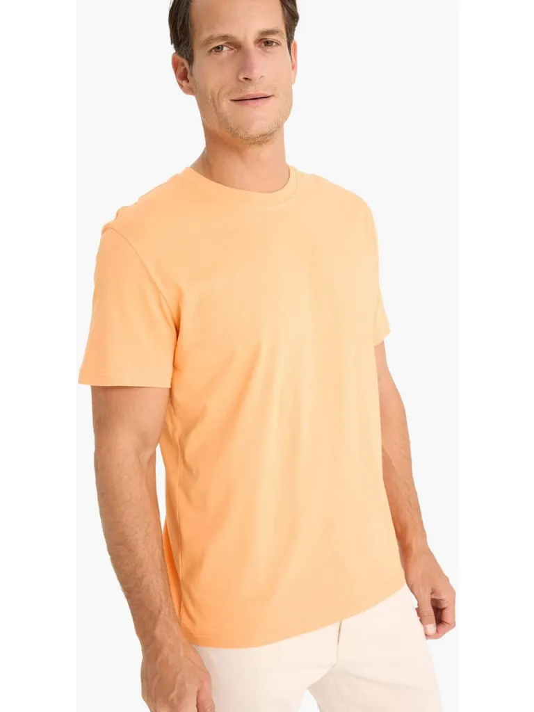 DeFacto %100 Pamuk New Regular Fit Bisiklet Yaka Basic Düz Kısa Kollu Tişört V7699AZ25SP