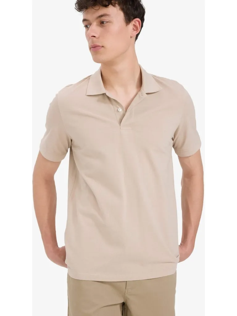 DeFacto %100 Pamuk Regular Fit Polo Yaka Kısa Kollu Basic Düz Pike Kumaş Tişört C1293AX25SP