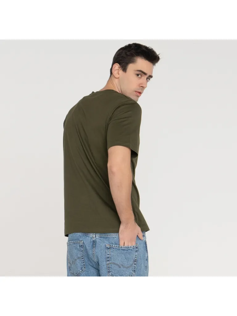 Jack & Jones Erkek Gögüs Logo Baskili %100 Pamuklu Tisört - Stars