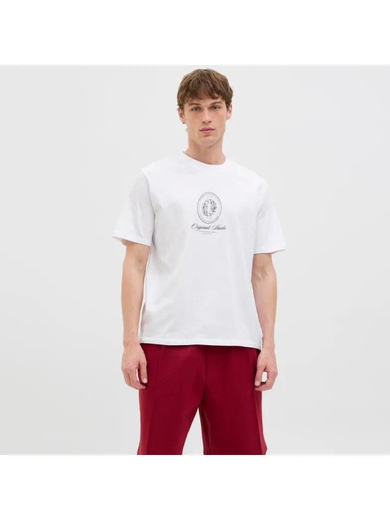 Jack & Jones Erkek Kisa Kollu Baskili Tisört - Dia