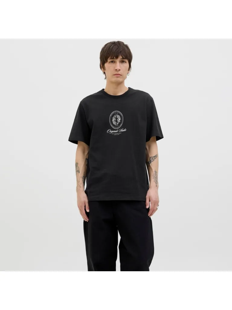 Jack & Jones Erkek Kisa Kollu Baskili Tisört - Dia