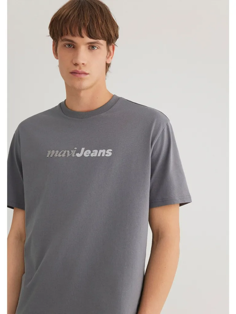 Mavi Mavi Jeans Nakışlı Gri Tişört 0612523-80020