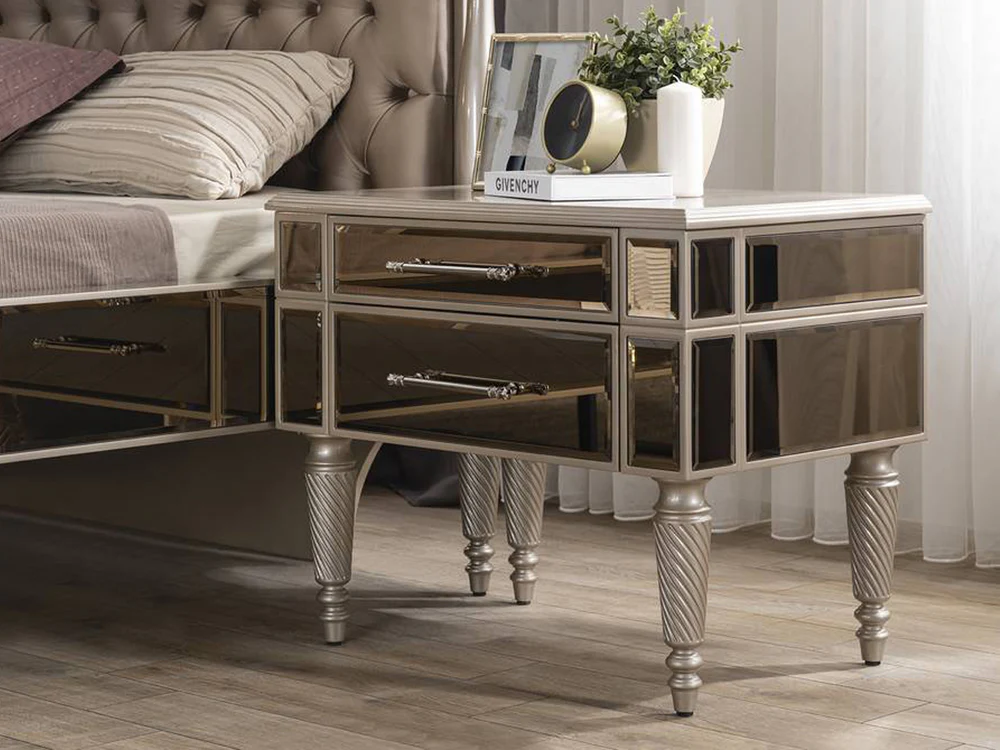 Cavalli 23.6" Tall 2 Drawer Nightstand