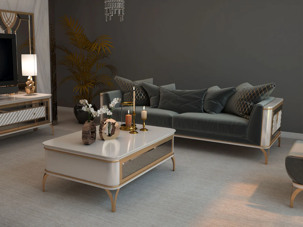 Dassa Tuxedo Arm Sofa