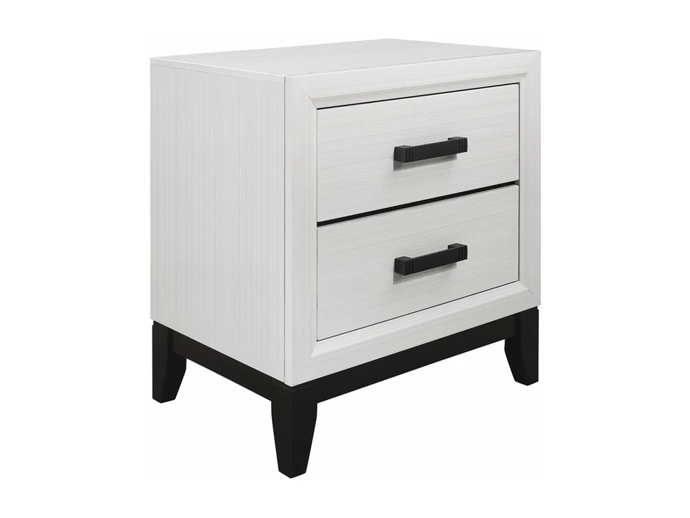 Kate Glo 24.8" Tall 2 Drawer Nightstand