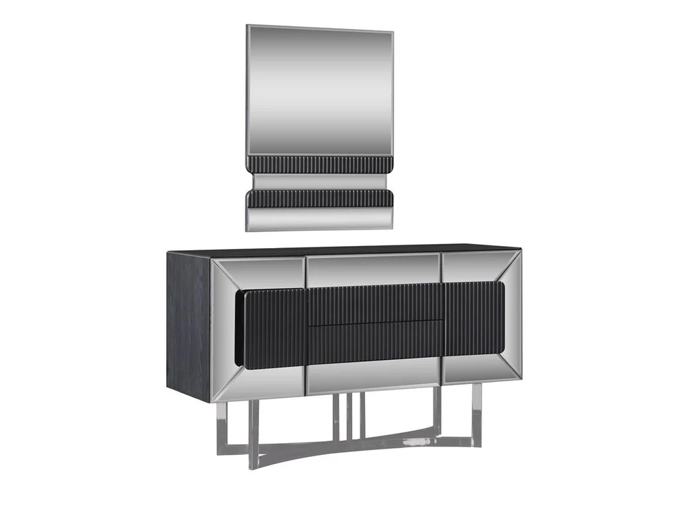 Leon 55" Wide Dresser With Mirror
