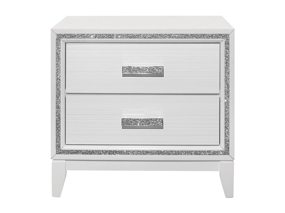 Lily Glo 25.6" Tall 2 Drawer Nightstand