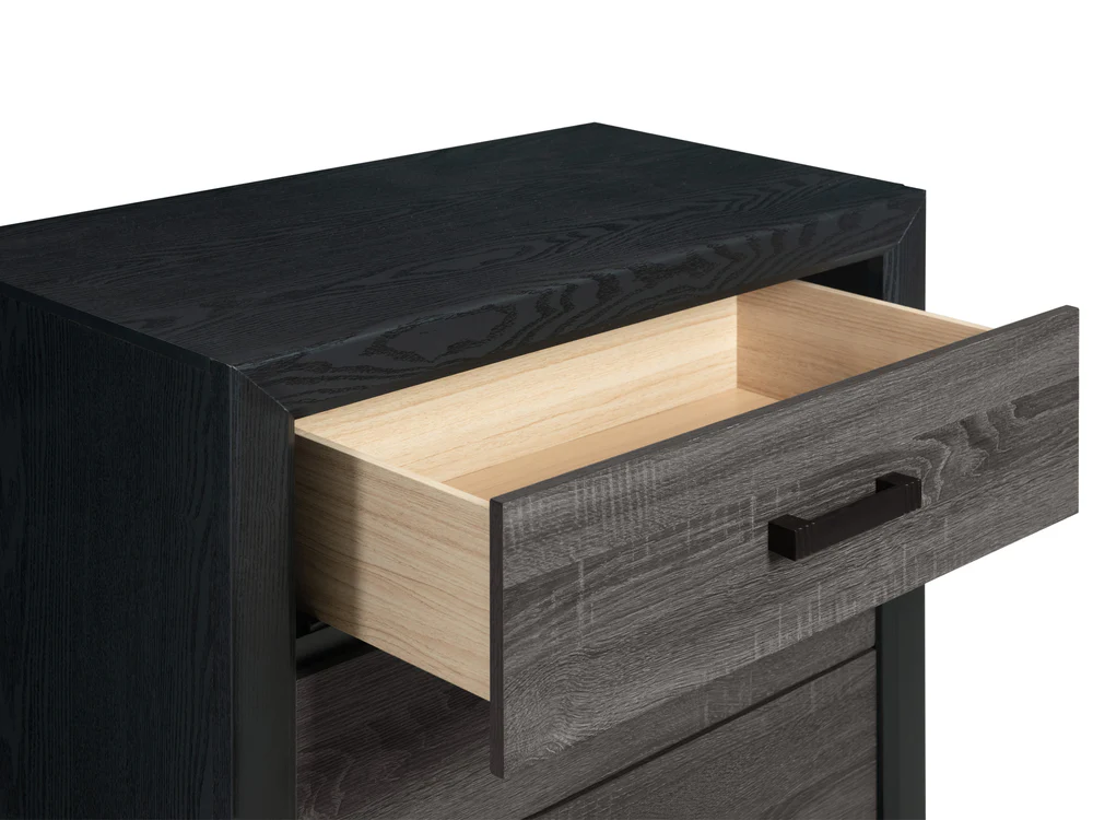 Lisbon 24.3" Tall 2 Drawer Nightstand