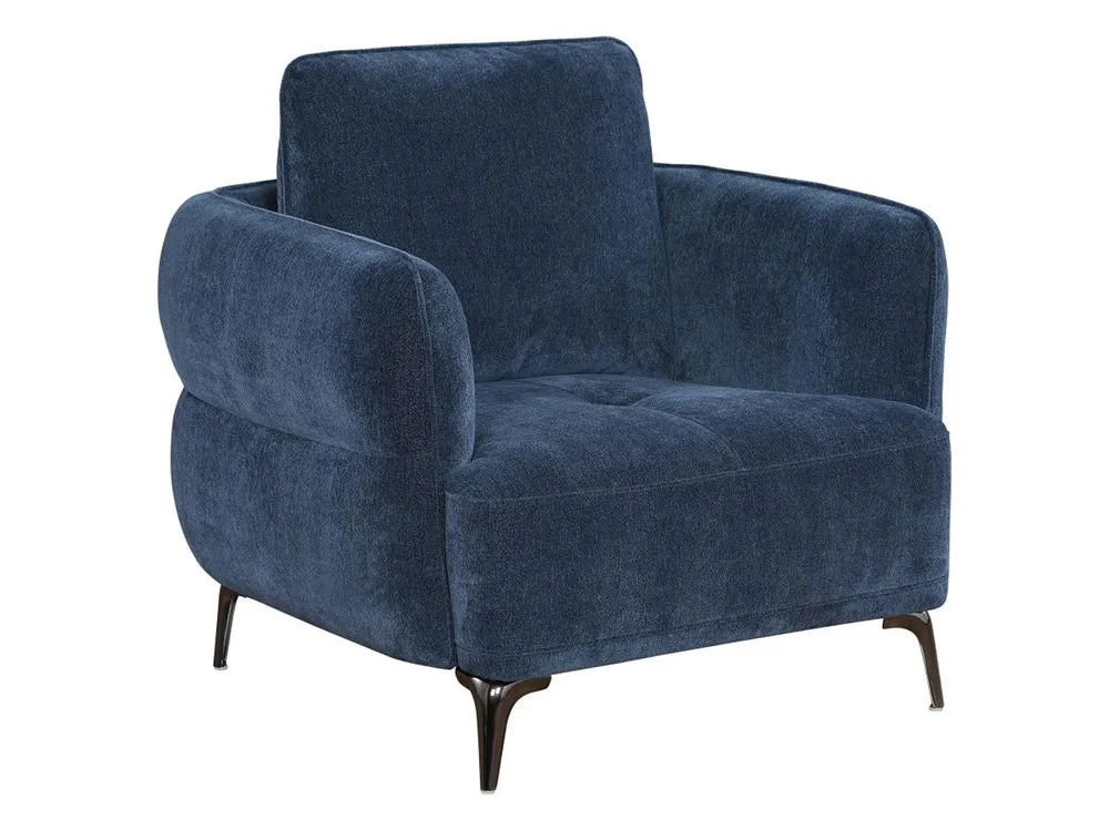 Lively 37.5" Wide Chenille Upholstered Armchair