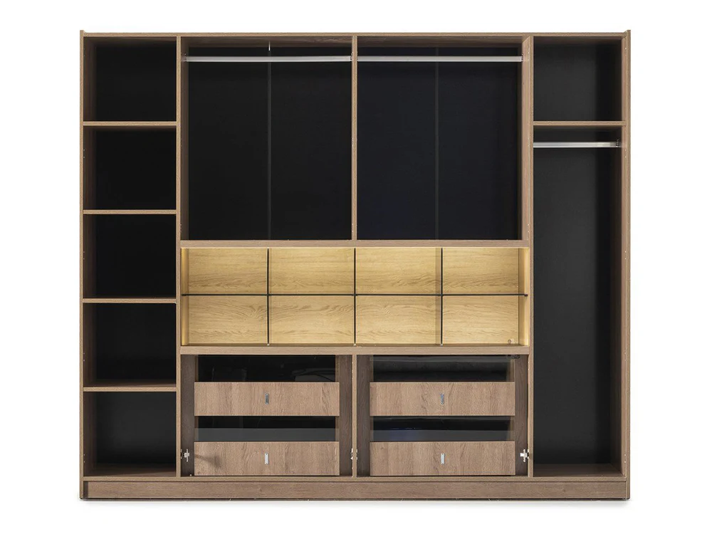 Lizbonar 100" Wide 6 Door Wardrobe
