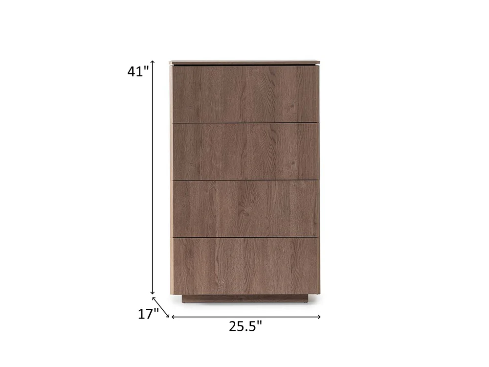 Lizbonar 25.5" Wide 4 Drawer Chest