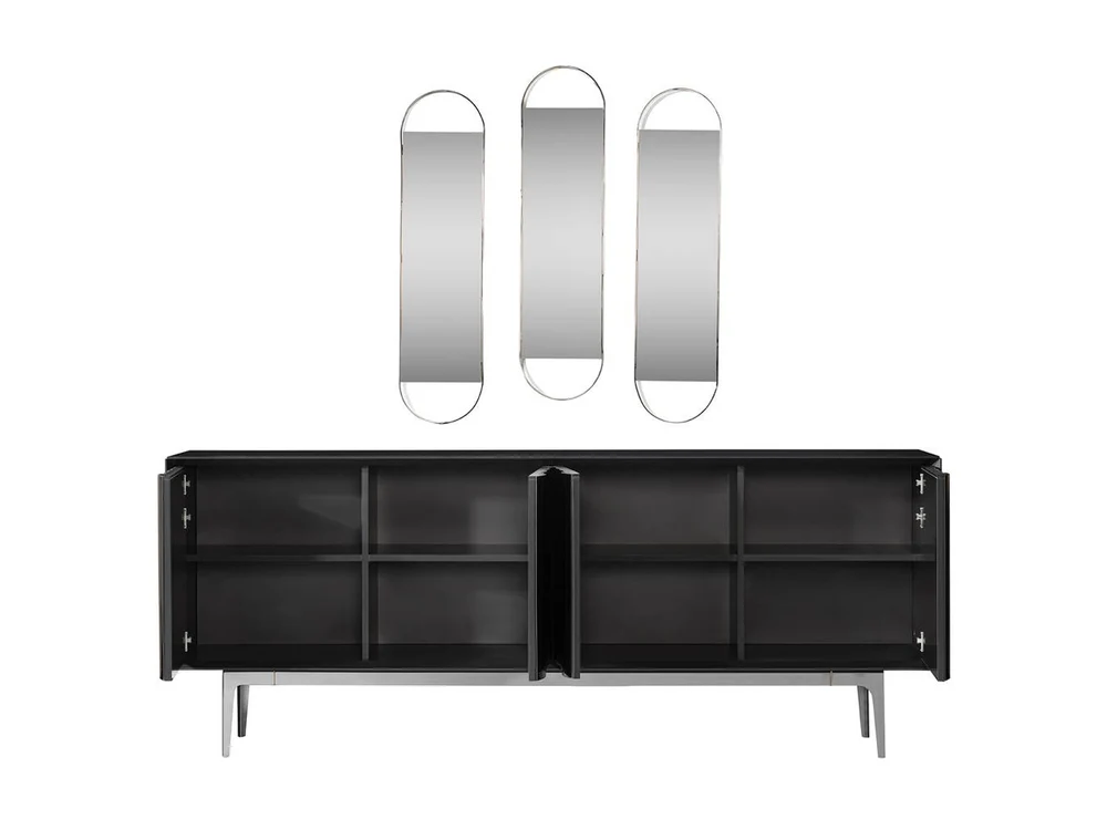 Luca 86.5" Wide Buffet With Mirror