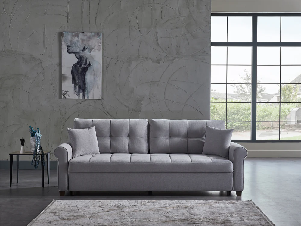 Mocca 95.7" Wide Convertible Sofa