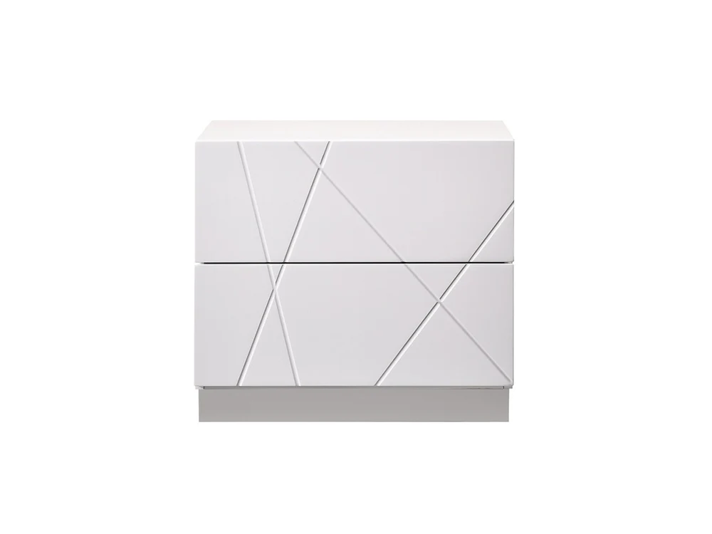 Naples 19.4" Tall 2 Drawer Nightstand