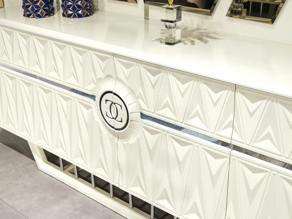 Nova 87" Wide 4 Door Buffet With Mirror