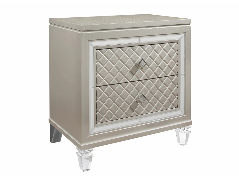 Paris Global 30" Tall 2 Drawer Nightstand