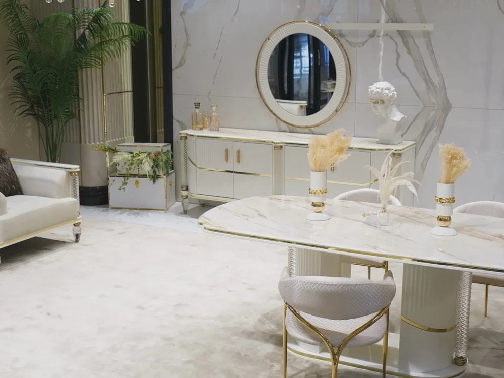 Paris Selen 6 Person Dining Room Set
