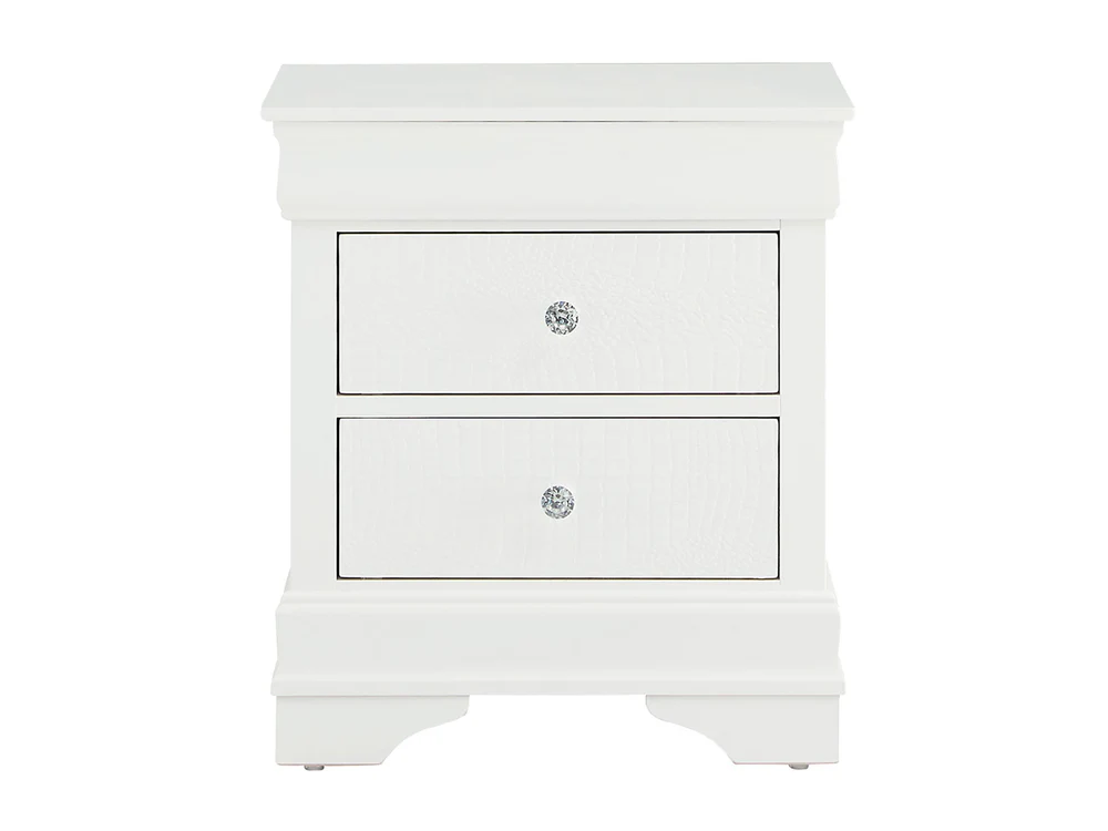Pompei 24" Tall 2 Drawer Nightstand