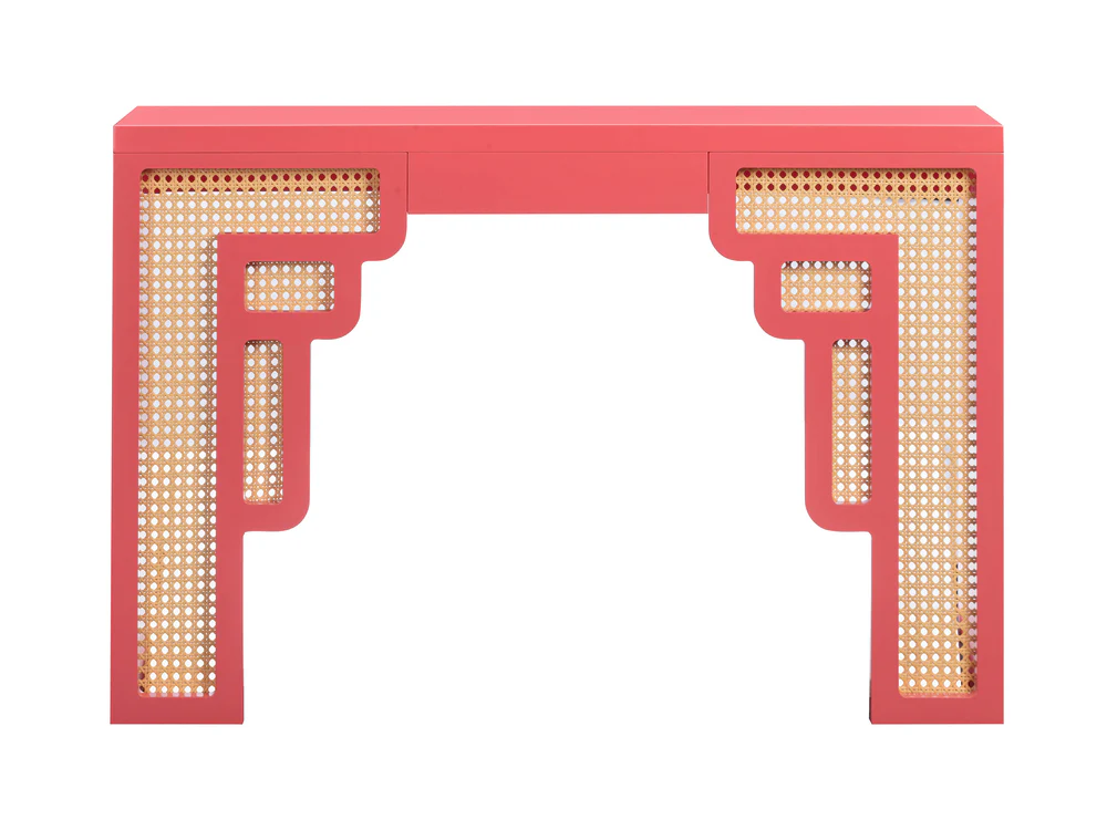 Suzie 45" Wide Rattan Console Table