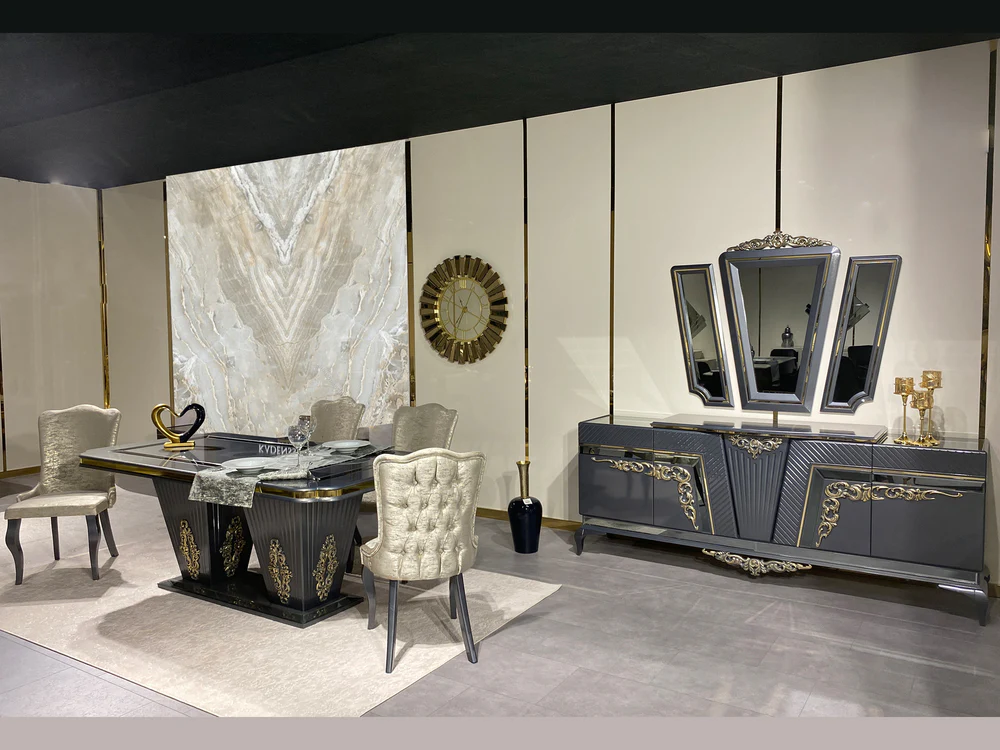 Verona Goss 8 Person Dining Room Set