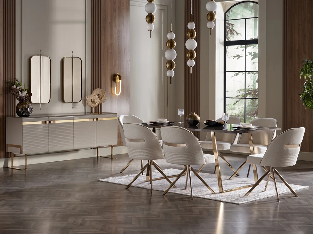 Veronica 6 Person Dining Room Set
